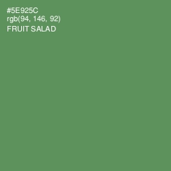#5E925C - Fruit Salad Color Image