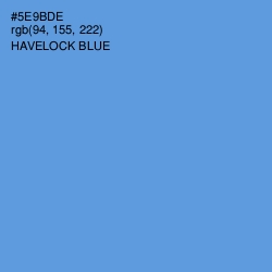 #5E9BDE - Havelock Blue Color Image