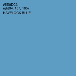 #5E9DC3 - Havelock Blue Color Image