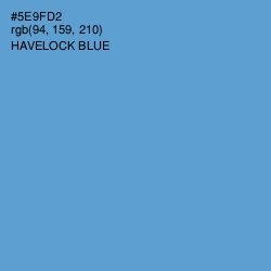 #5E9FD2 - Havelock Blue Color Image