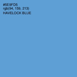 #5E9FD5 - Havelock Blue Color Image