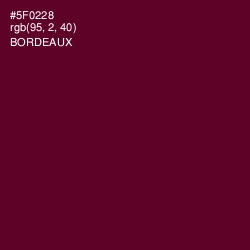 #5F0228 - Bordeaux Color Image
