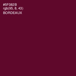 #5F082B - Bordeaux Color Image