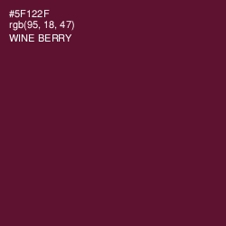 #5F122F - Wine Berry Color Image
