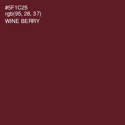 #5F1C25 - Wine Berry Color Image