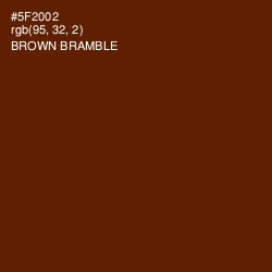 #5F2002 - Brown Bramble Color Image