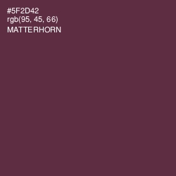 #5F2D42 - Matterhorn Color Image