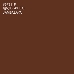 #5F311F - Jambalaya Color Image
