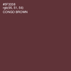 #5F3338 - Congo Brown Color Image