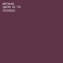 #5F344B - Voodoo Color Image