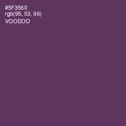 #5F3560 - Voodoo Color Image