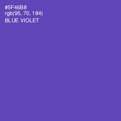 #5F46B8 - Blue Violet Color Image