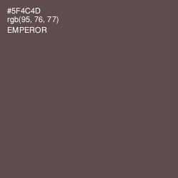 #5F4C4D - Emperor Color Image