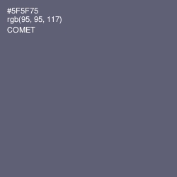 #5F5F75 - Comet Color Image
