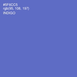 #5F6CC5 - Indigo Color Image