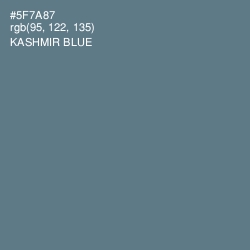 #5F7A87 - Kashmir Blue Color Image