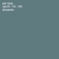 #5F7B80 - Bismark Color Image