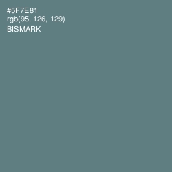 #5F7E81 - Bismark Color Image
