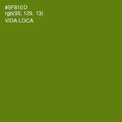 #5F810D - Vida Loca Color Image