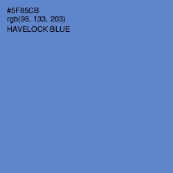 #5F85CB - Havelock Blue Color Image