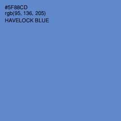 #5F88CD - Havelock Blue Color Image