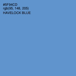 #5F94CD - Havelock Blue Color Image