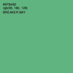#5FB480 - Breaker Bay Color Image