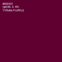 #600031 - Tyrian Purple Color Image
