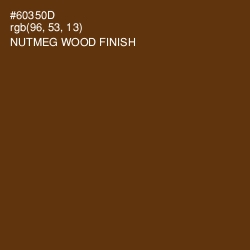 #60350D - Nutmeg Wood Finish Color Image