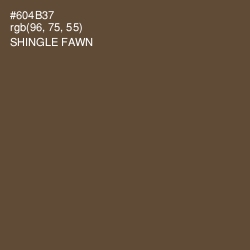 #604B37 - Shingle Fawn Color Image