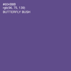 #604B8B - Butterfly Bush Color Image