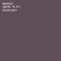 #604E57 - Eggplant Color Image