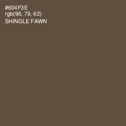#604F3E - Shingle Fawn Color Image