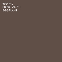 #604F47 - Eggplant Color Image
