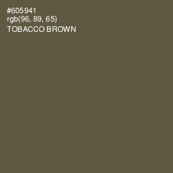 #605941 - Tobacco Brown Color Image