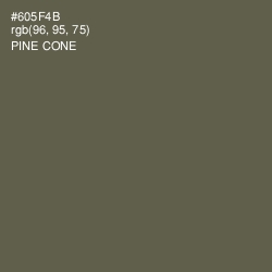 #605F4B - Pine Cone Color Image