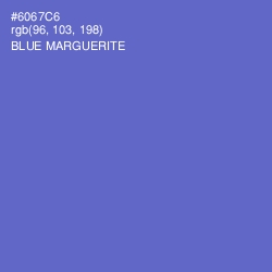 #6067C6 - Blue Marguerite Color Image