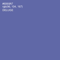 #6068A7 - Deluge Color Image
