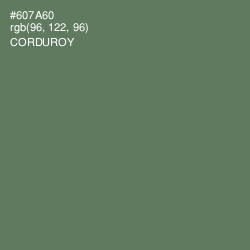#607A60 - Corduroy Color Image