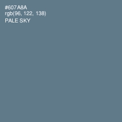 #607A8A - Pale Sky Color Image