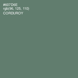 #607D6E - Corduroy Color Image