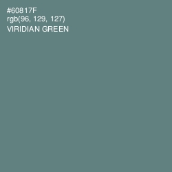 #60817F - Viridian Green Color Image