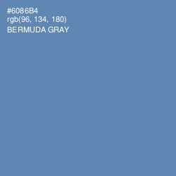 #6086B4 - Bermuda Gray Color Image