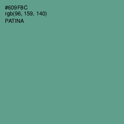 #609F8C - Patina Color Image