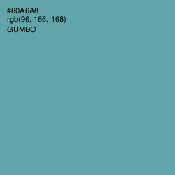 #60A6A8 - Gumbo Color Image