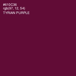 #610C36 - Tyrian Purple Color Image