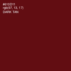 #610D11 - Dark Tan Color Image