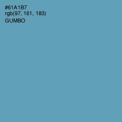 #61A1B7 - Gumbo Color Image