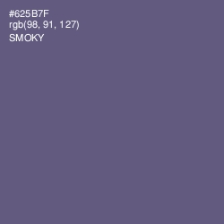 #625B7F - Smoky Color Image