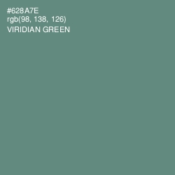 #628A7E - Viridian Green Color Image